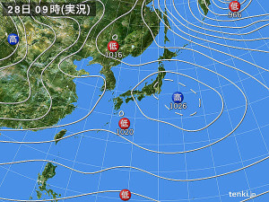 12月28日09時　天気図