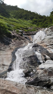 大滝上のナメ帯