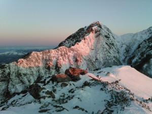 阿弥陀南稜　朝